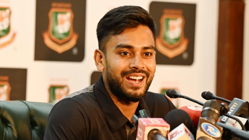 বাংলাদেশ দলের ওয়ানডে ফরম্যাটের নেতৃত্বে মেহেদী হাসান মিরাজ