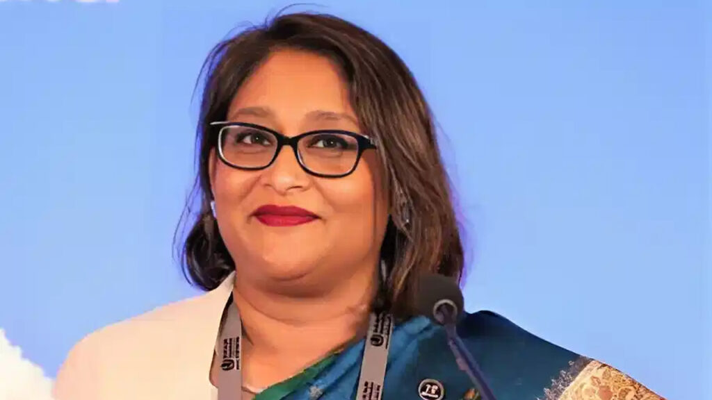 সাবেক প্রধানমন্ত্রী শেখ হাসিনার মেয়ে সায়মা ওয়াজেদ পুতুল