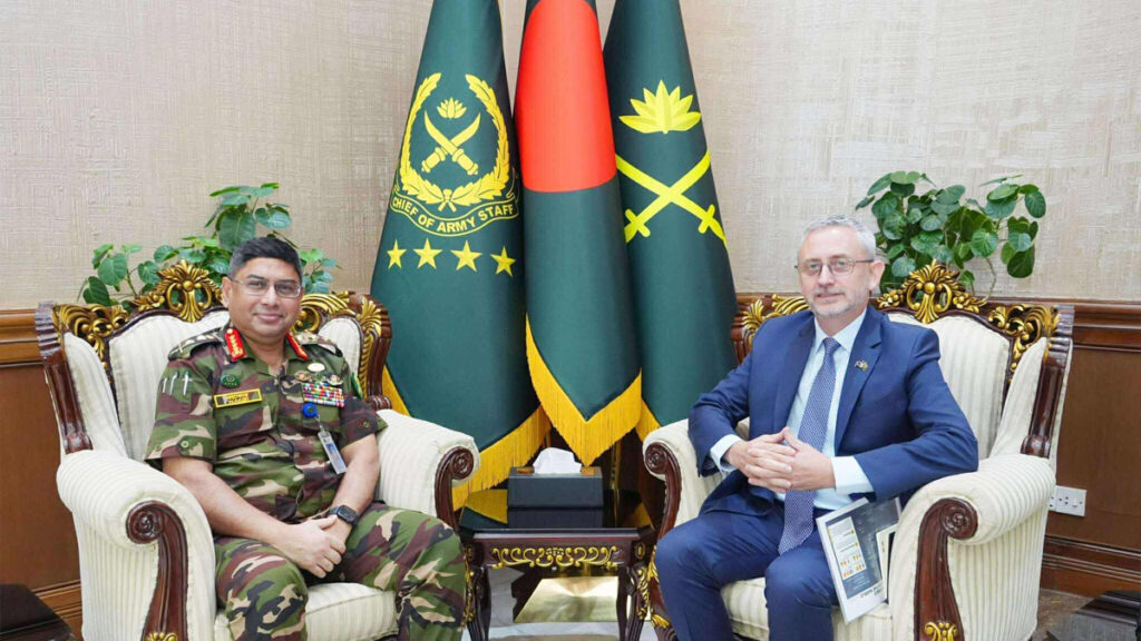 বাংলাদেশের সেনাপ্রধানের সঙ্গে ইইউ রাষ্ট্রদূতের সৌজন্য সাক্ষাৎ