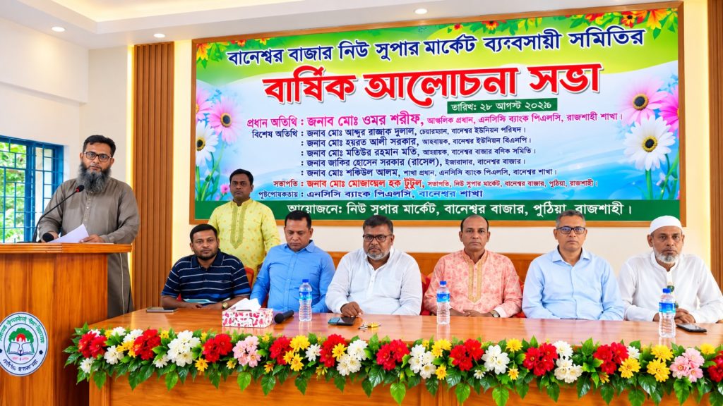 পুঠিয়া-বানেশ্বর ব্যবসায়ী সমিতির বার্ষিক সভা!!